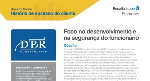 DPR - História de sucesso do cliente