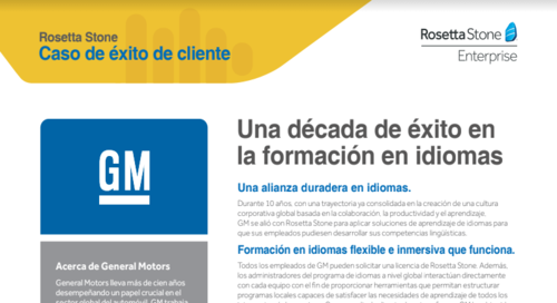 GM - Caso de éxito de cliente 