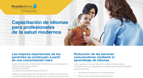 Formación en idiomas para los modernos profesionales del sector de la salud