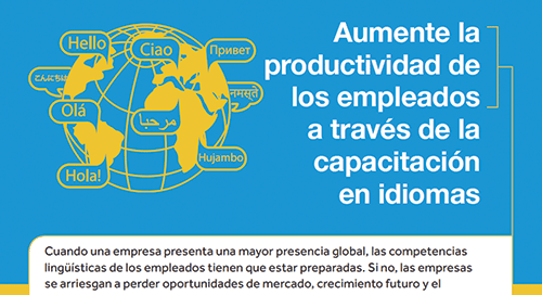 Aumente la productividad de los empleados a través de la capacitación  en idiomas.