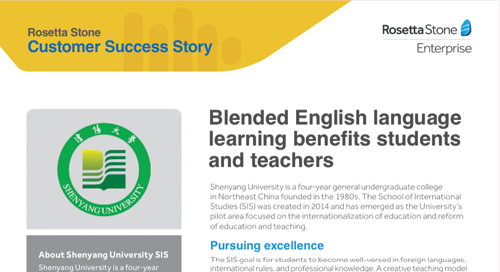 Blended English language learning benefits students and teachers