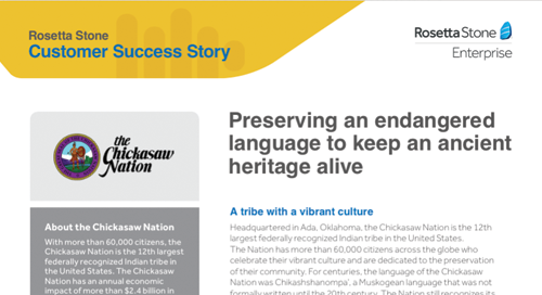 Chickasaw Nation connects generations by preserving its language