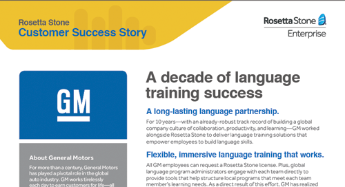 A decade of language training success